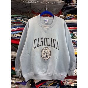 Vintage Russell Athletic Carolina Sweatshirt XXL Light Blue Made in USA 90s